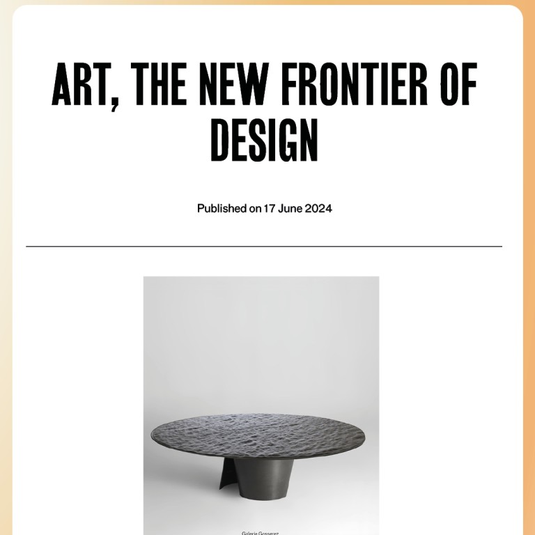 PARIS DESIGN WEEK - What's New? - Art, the new frontier of design